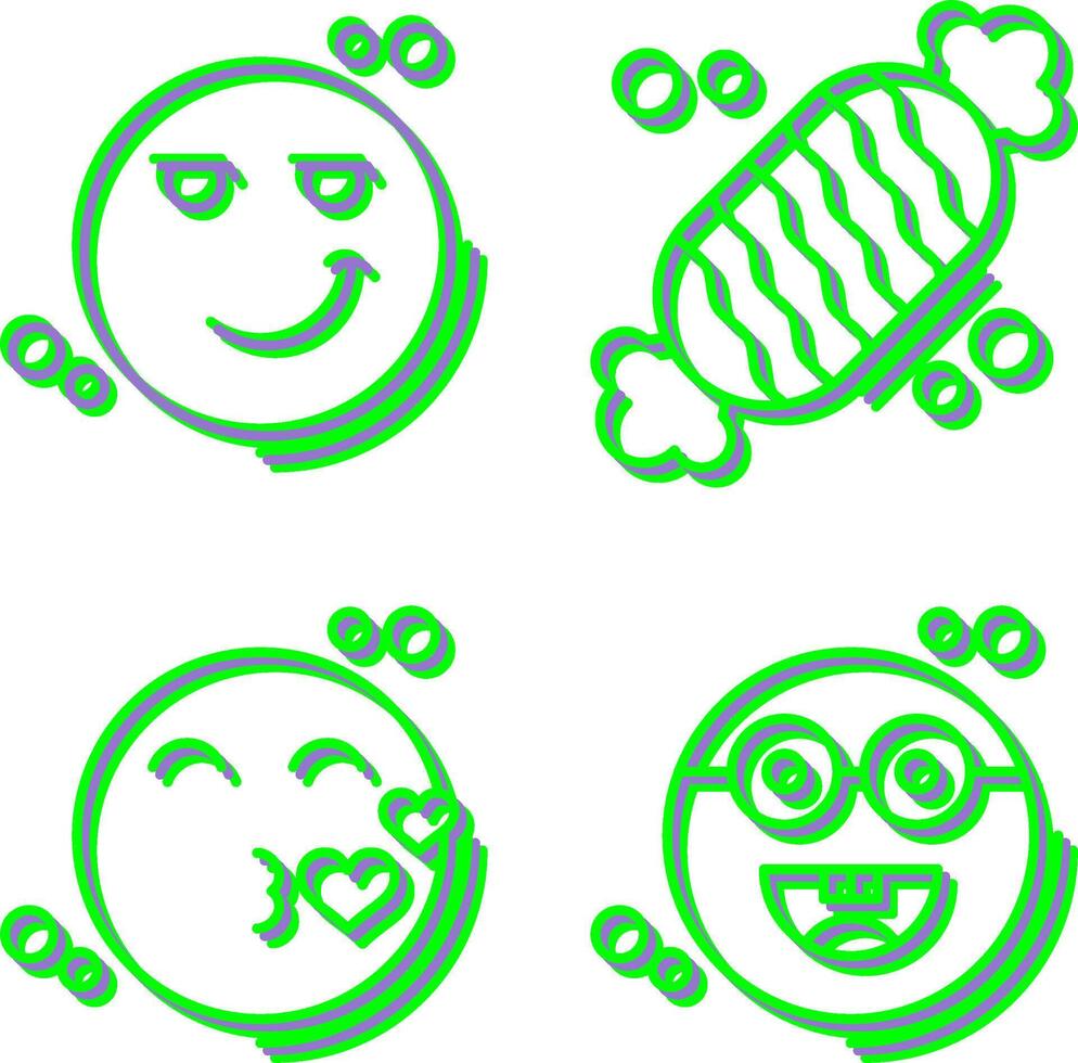 Smirk and Candy Icon vector