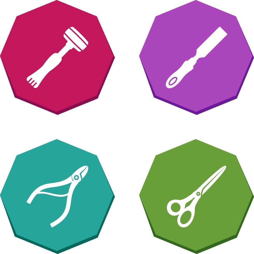Sledgehmmer and Chisel Icon vector