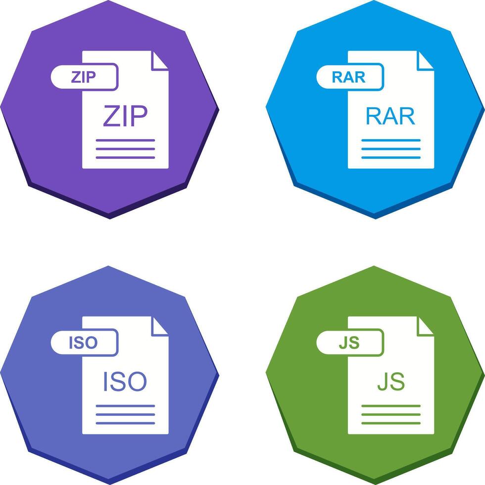 ZIP and RAR Icon vector