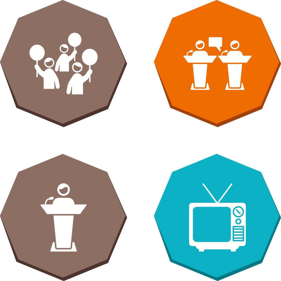 Protest and Debate Icon vector