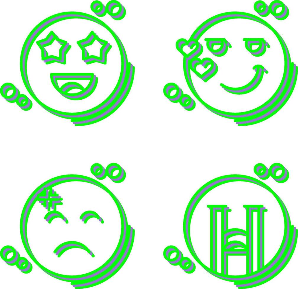 Starstruck and Flirty Icon vector