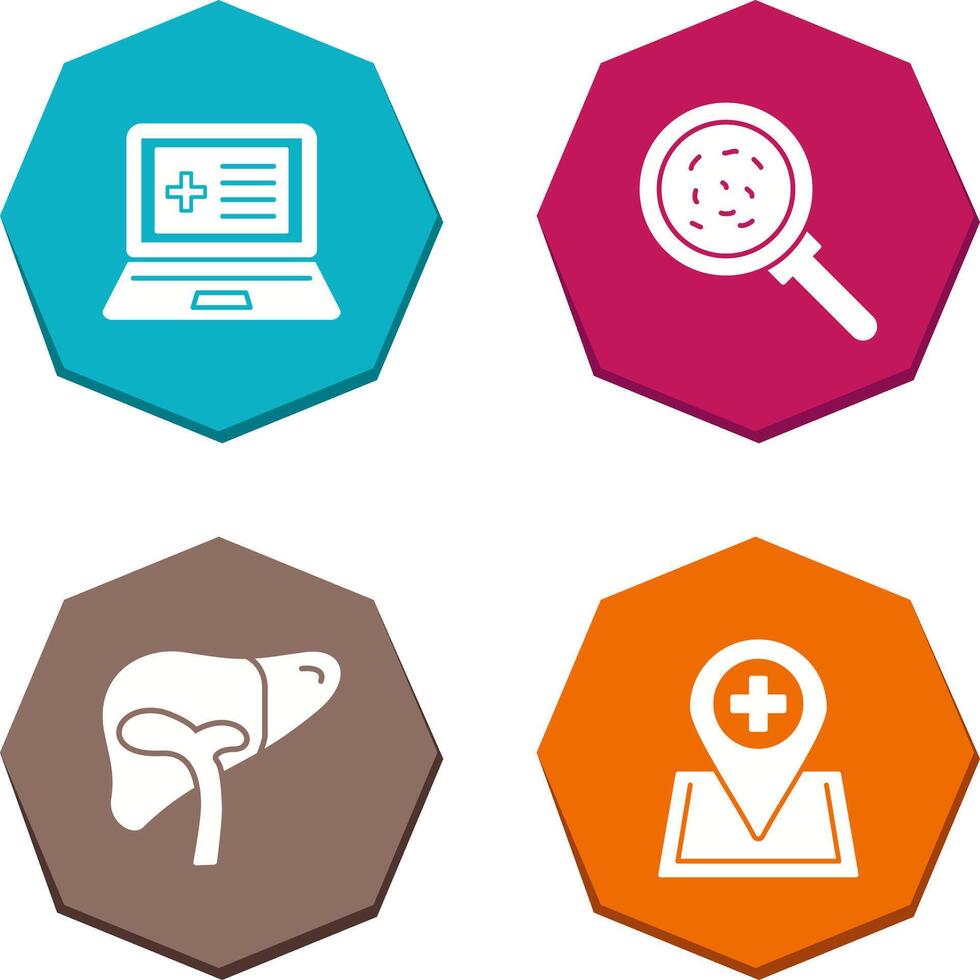 Laptop and Analytics Icon vector
