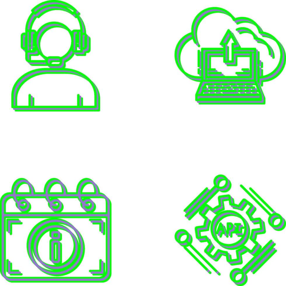 Helpline and backup Icon vector