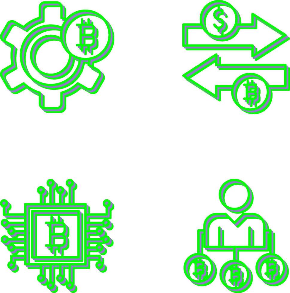 Setting and Money Exchange Icon vector