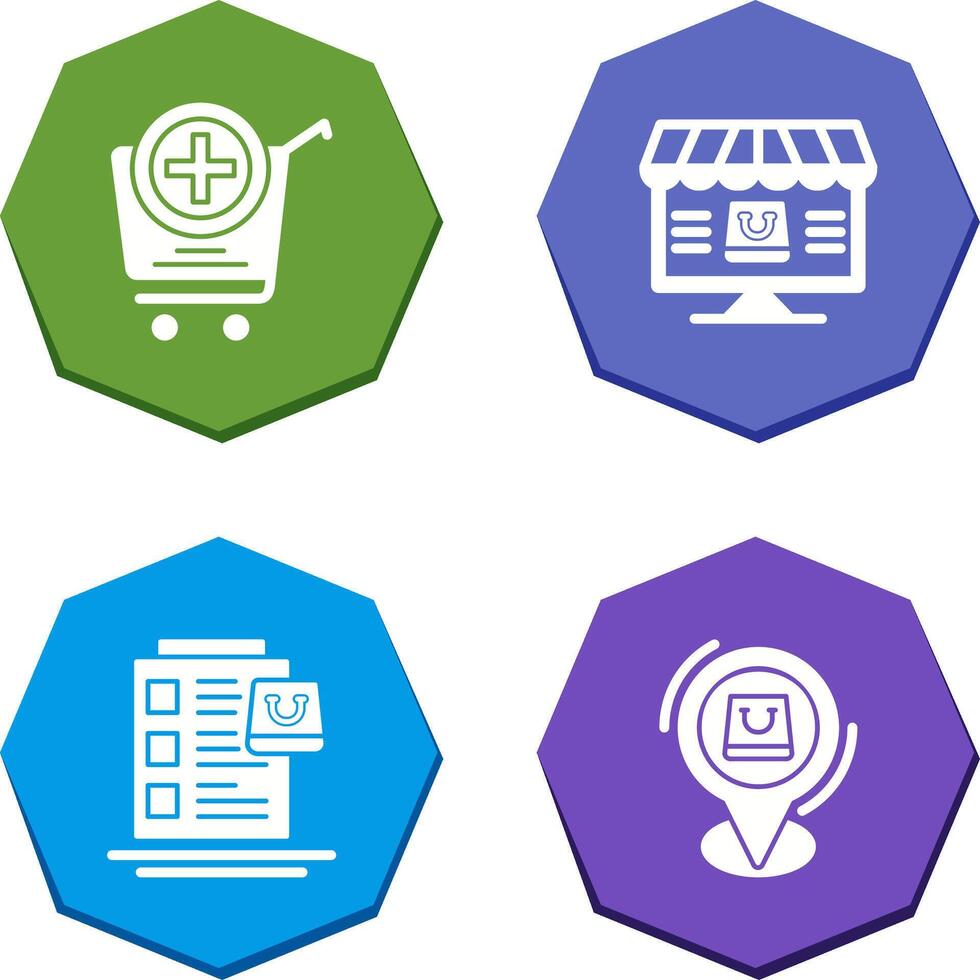 Add to Cart and Online Shopping Icon vector