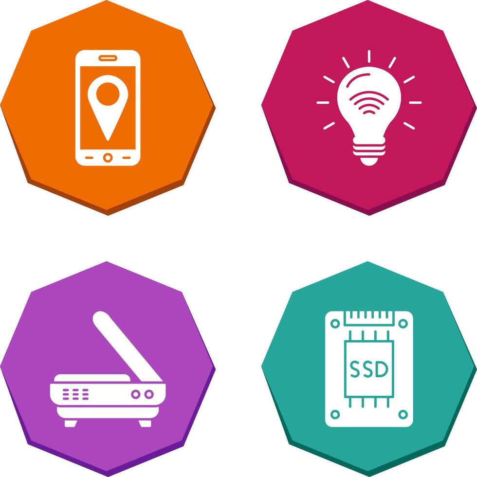 Gps and Smart Energy Icon vector