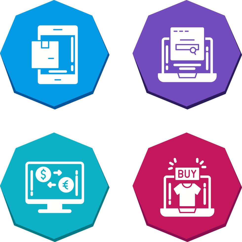 Package and Searching Icon vector