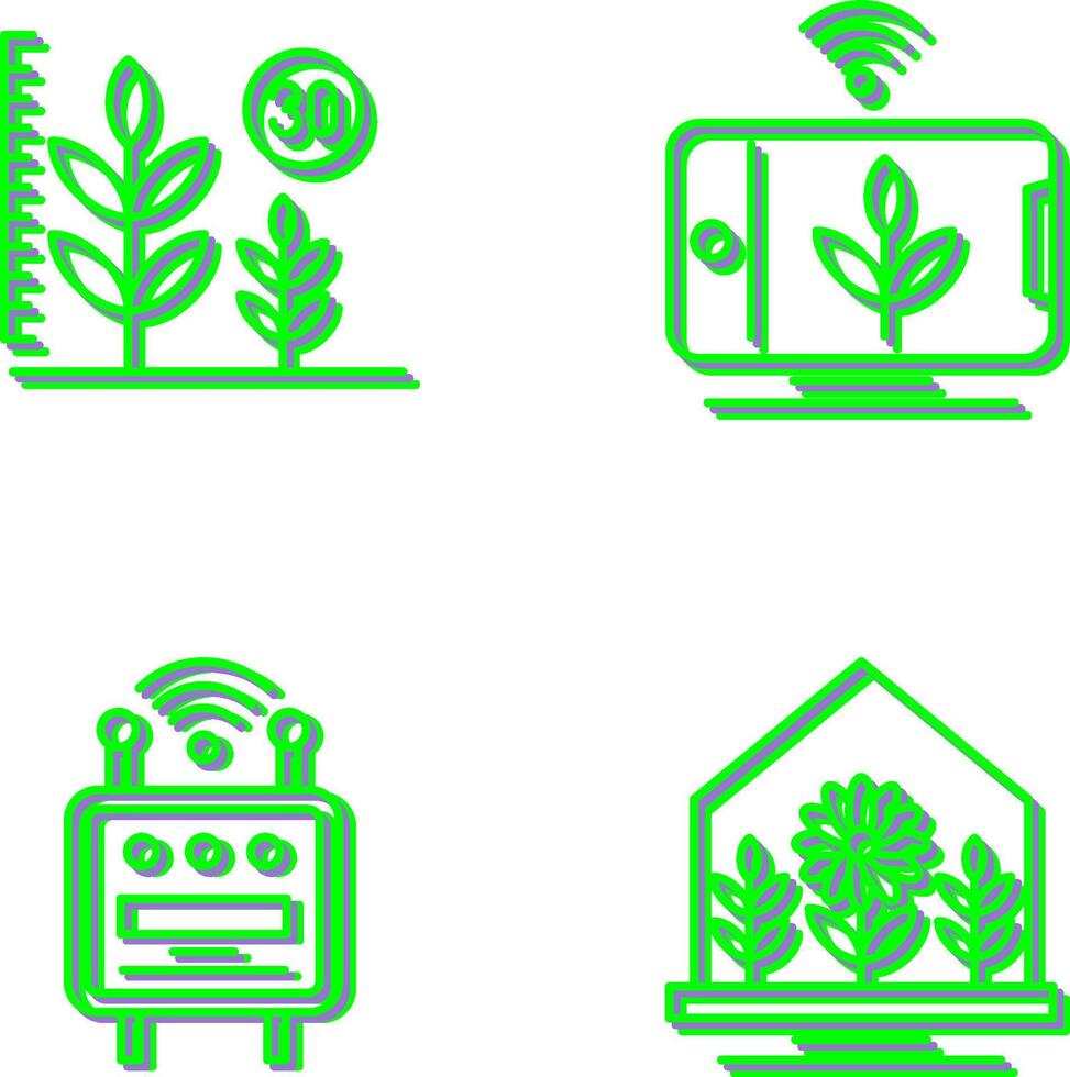 Growth and Device Icon vector