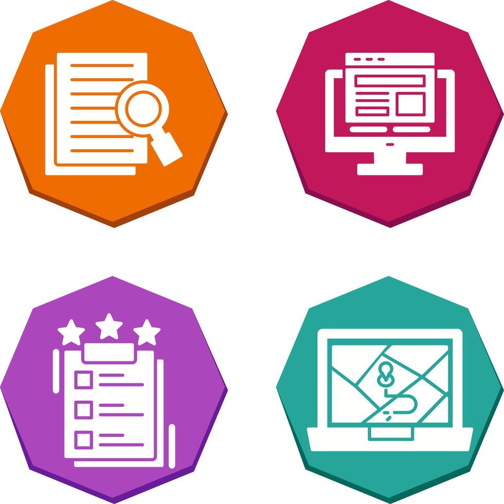 Details Looking and Adaptive Icon vector