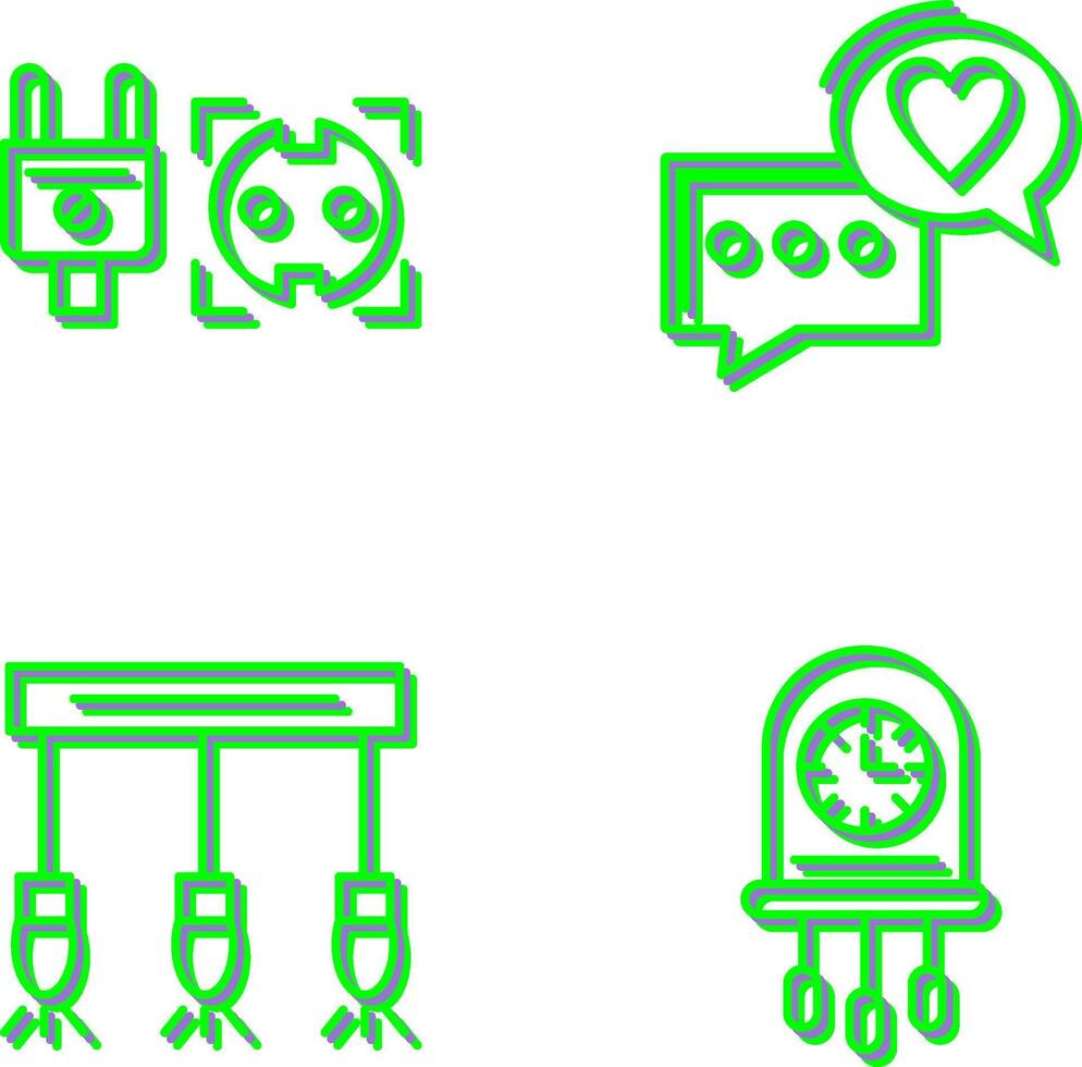 Socket and Chat Icon vector