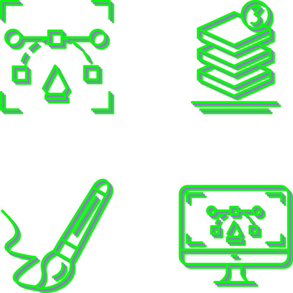 and layer Icon vector