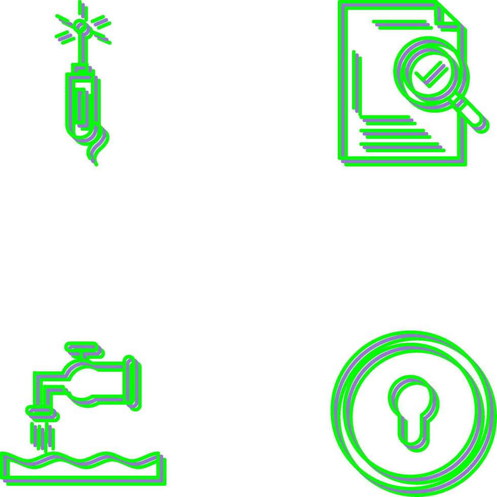 Laser Pen and Check Icon vector