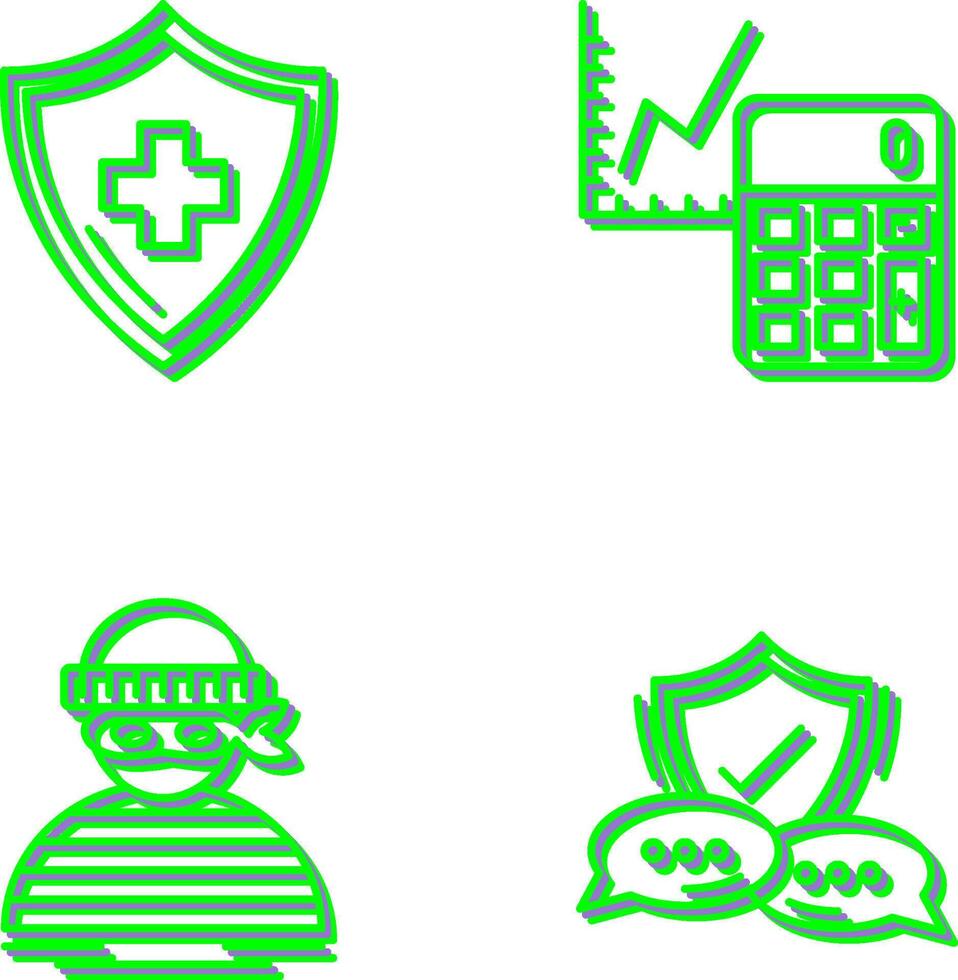 Accounting and Health Icon vector