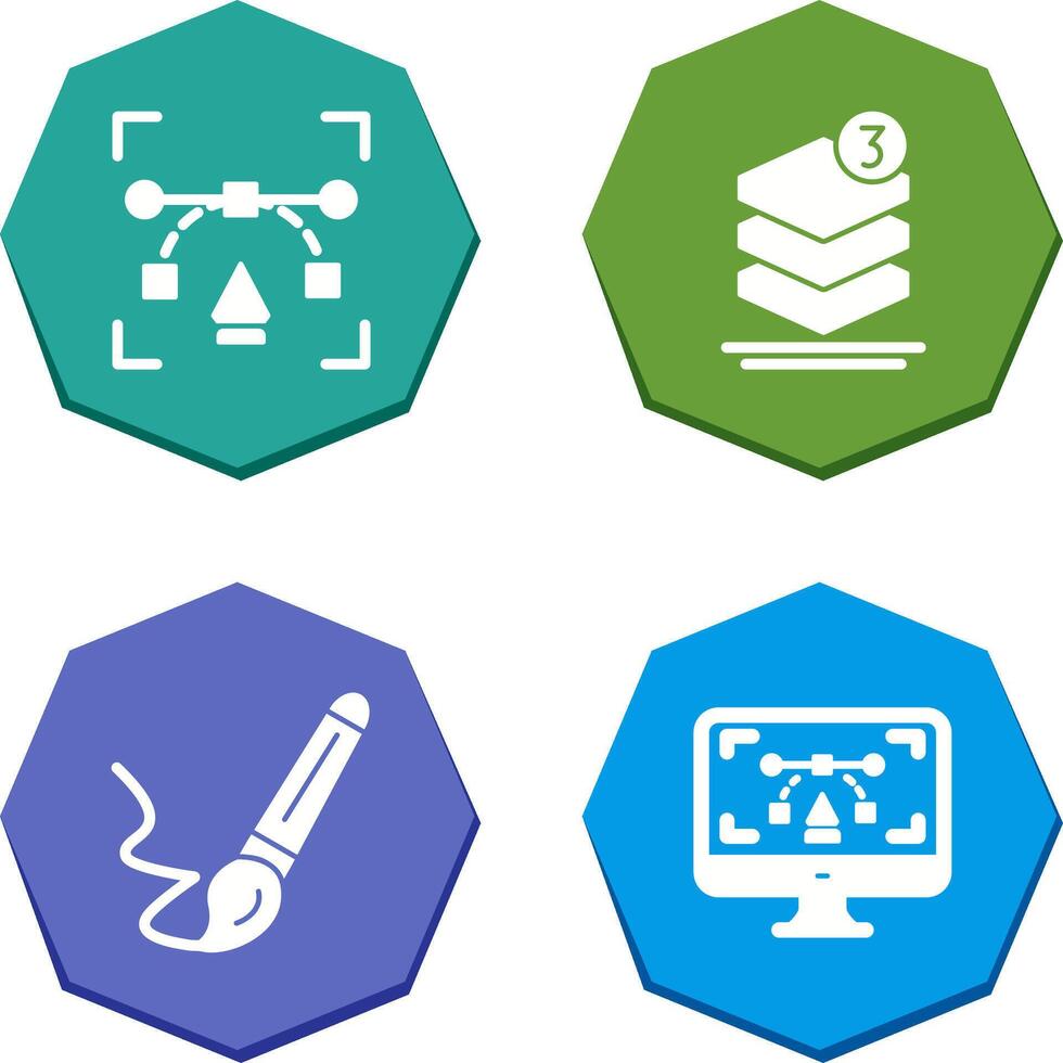 and layer Icon vector