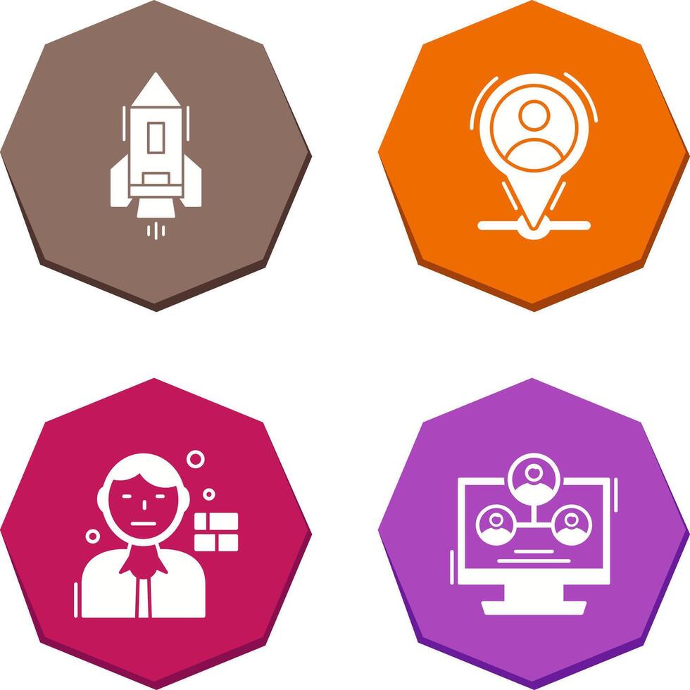 Start Up and Placeholder Icon vector