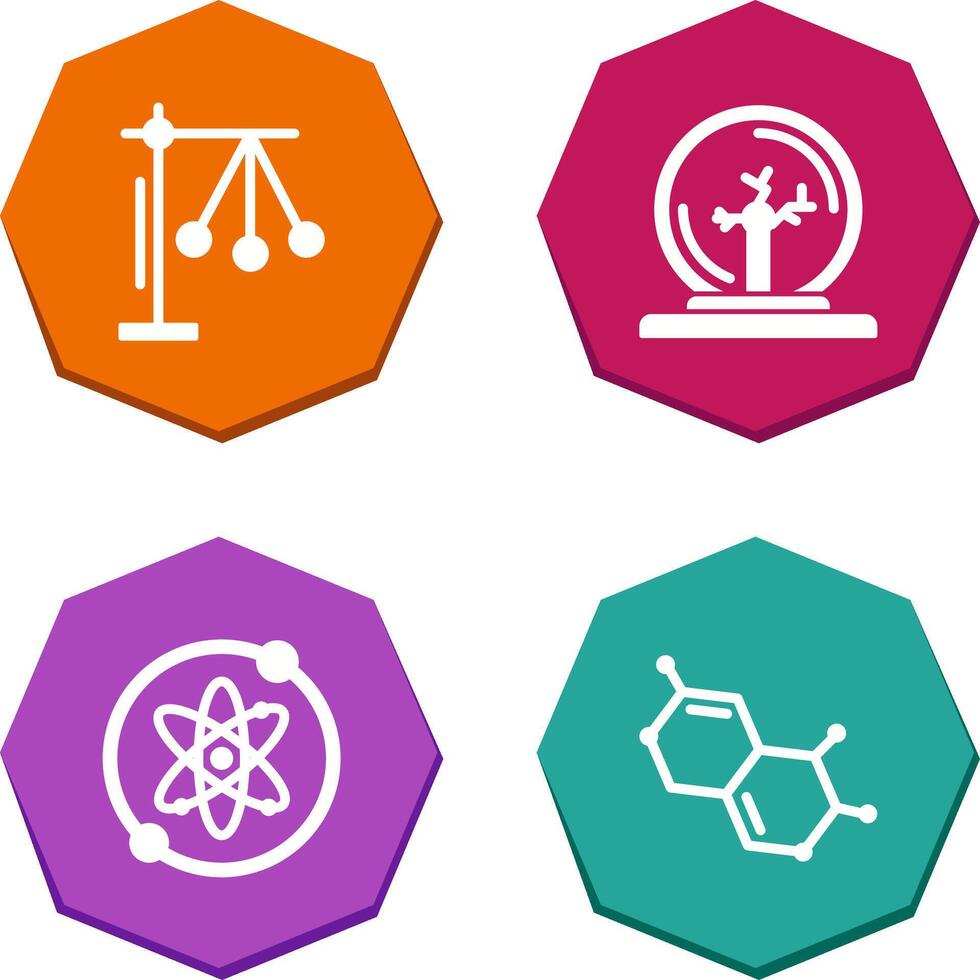 Pendulum and Plasma Ball Icon vector
