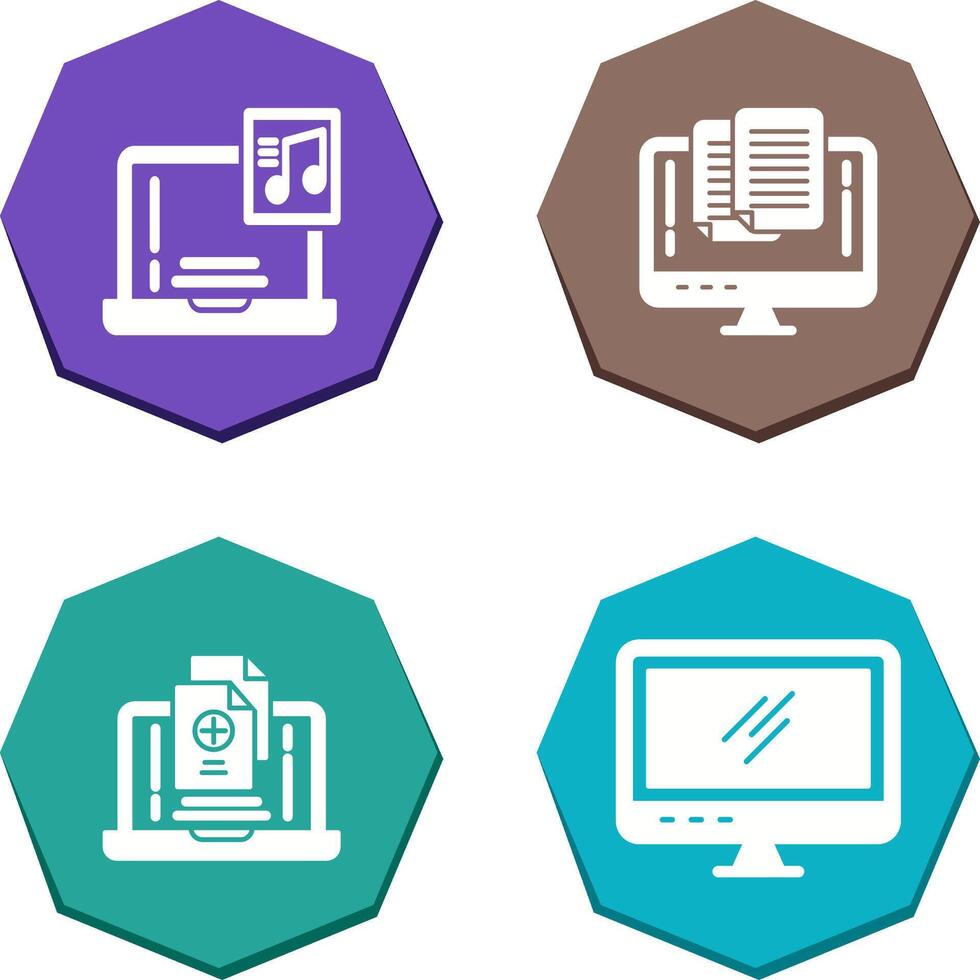 Music and Paste Icon vector