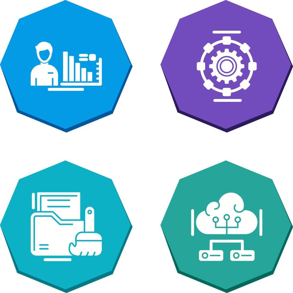Consulting and Automated Icon vector