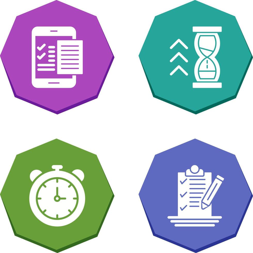 Check List and Quick Response Icon vector