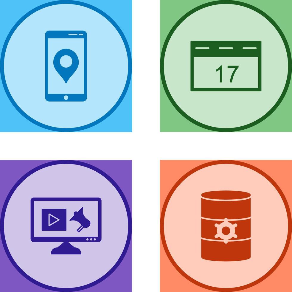 Gps Service and Event Management Icon vector