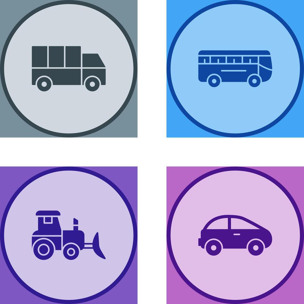 Truck and Bus Icon vector