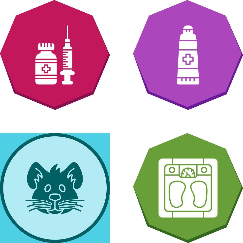 Polar Bear and Bison Icon vector