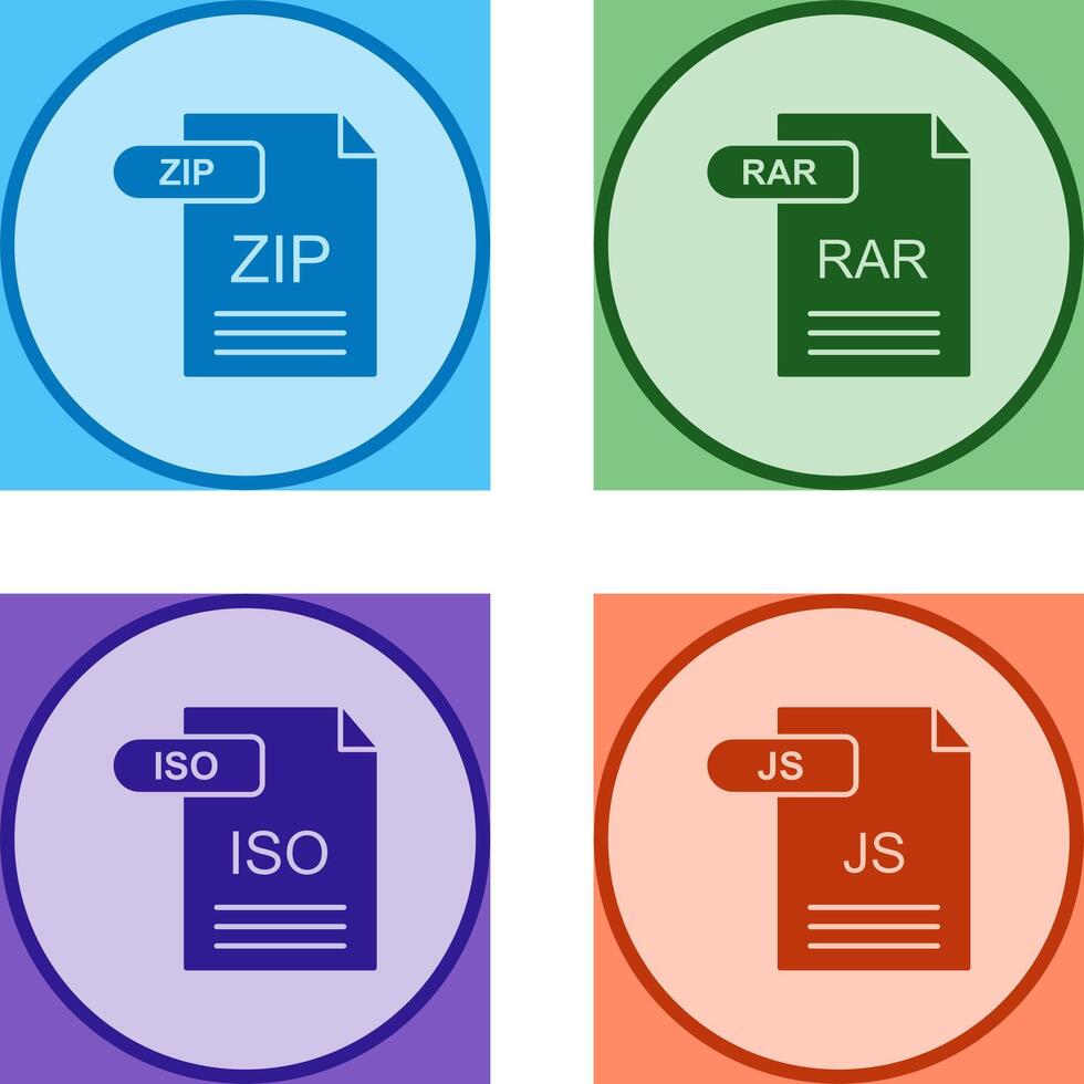 ZIP and RAR Icon vector