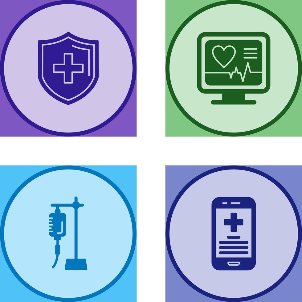 Protection and Plus Icon vector