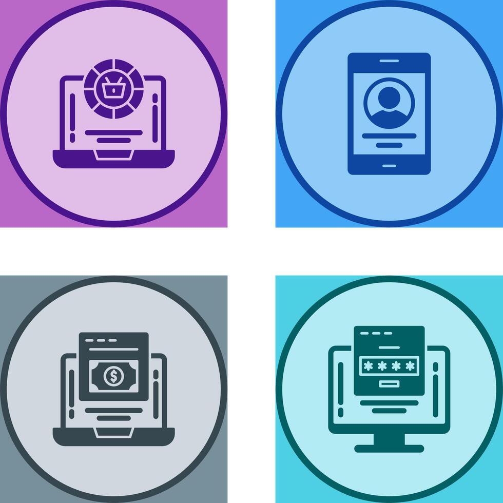 Token and Profit Icon vector