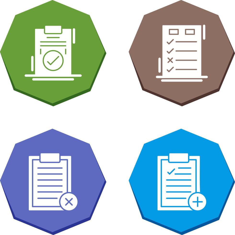 Today to Done Check List and Checkmark Icon vector
