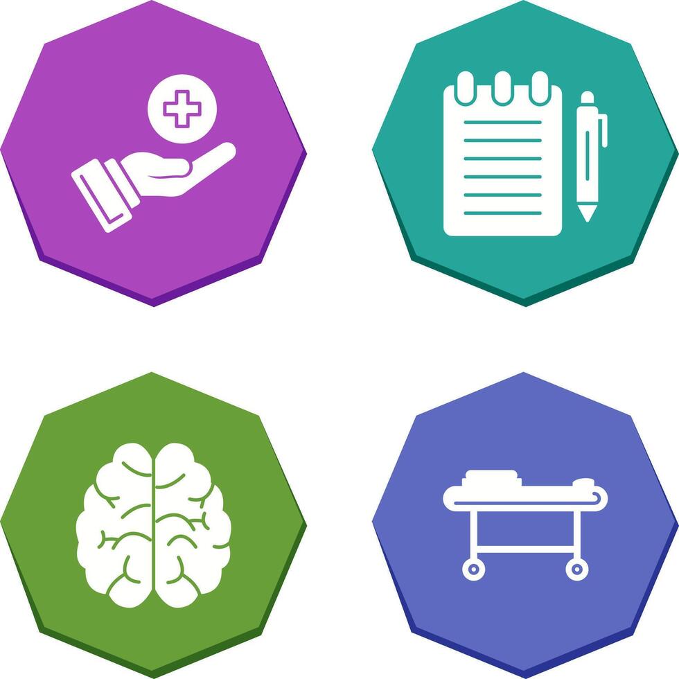 Care and Notepad Icon vector