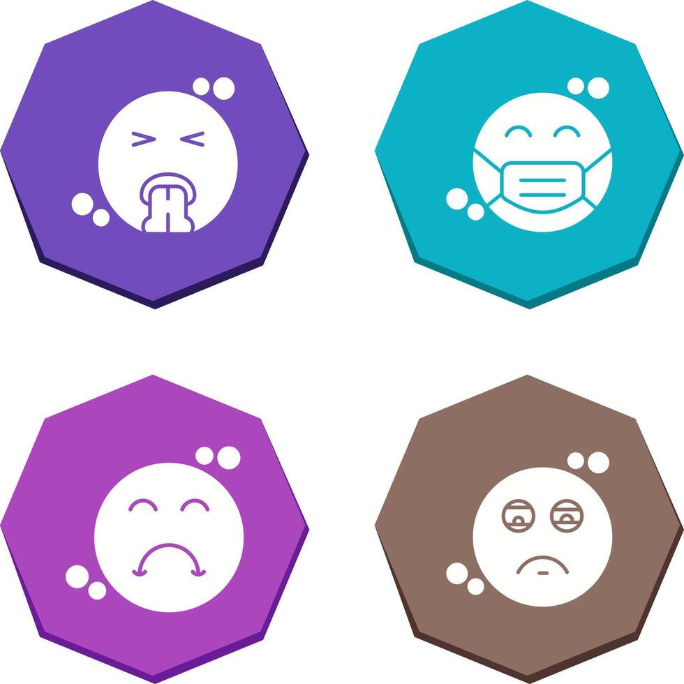 Vomit and Mask Icon vector