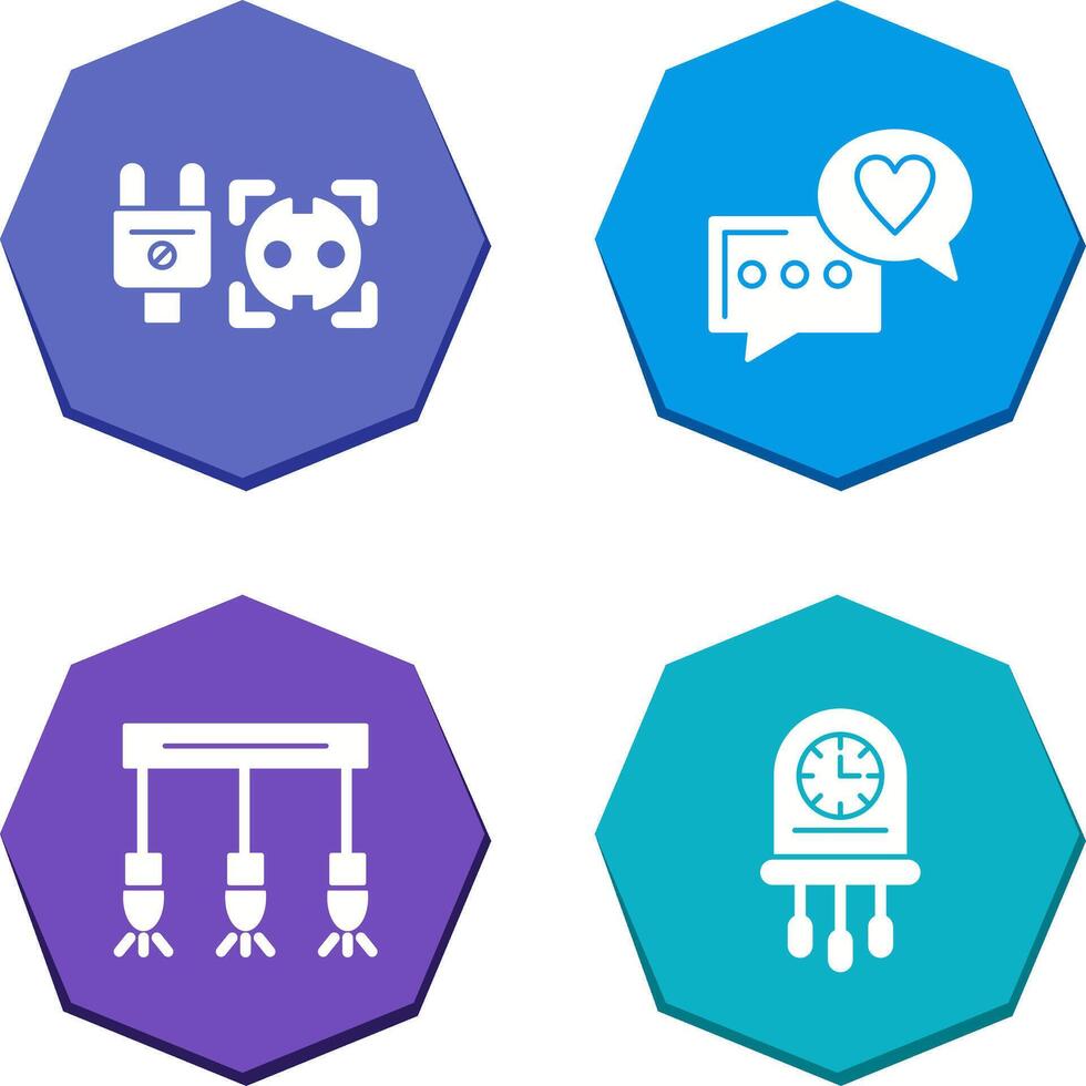 Socket and Chat Icon vector