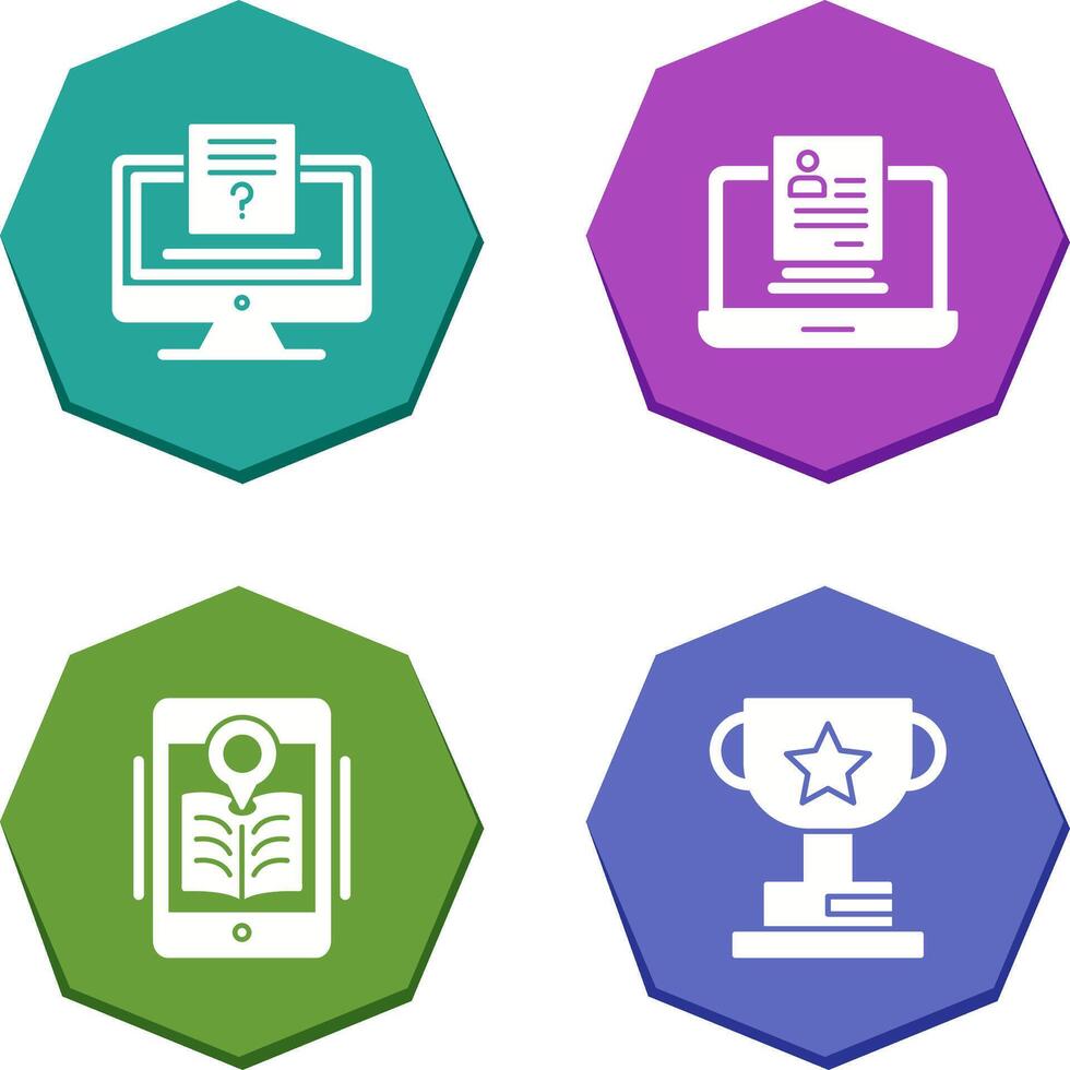 Quiz and Registration Icon vector