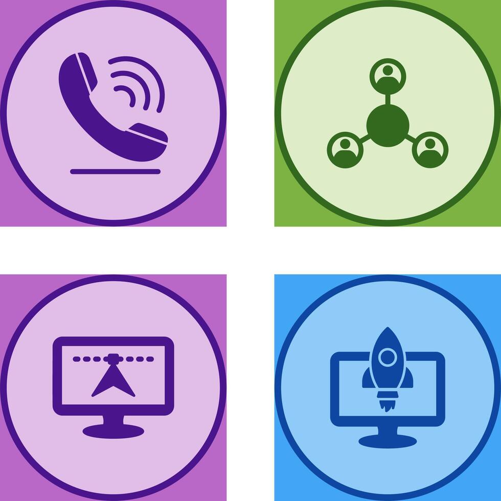 Phone and Share Icon vector