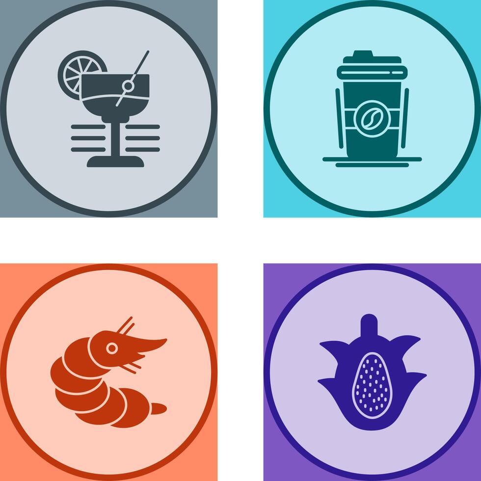 Martini and Coffee Cup Icon vector