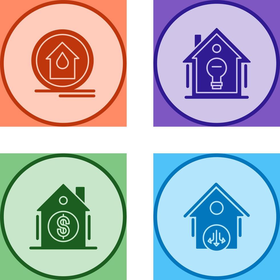 Fire Alarm and Home Automation Icon vector