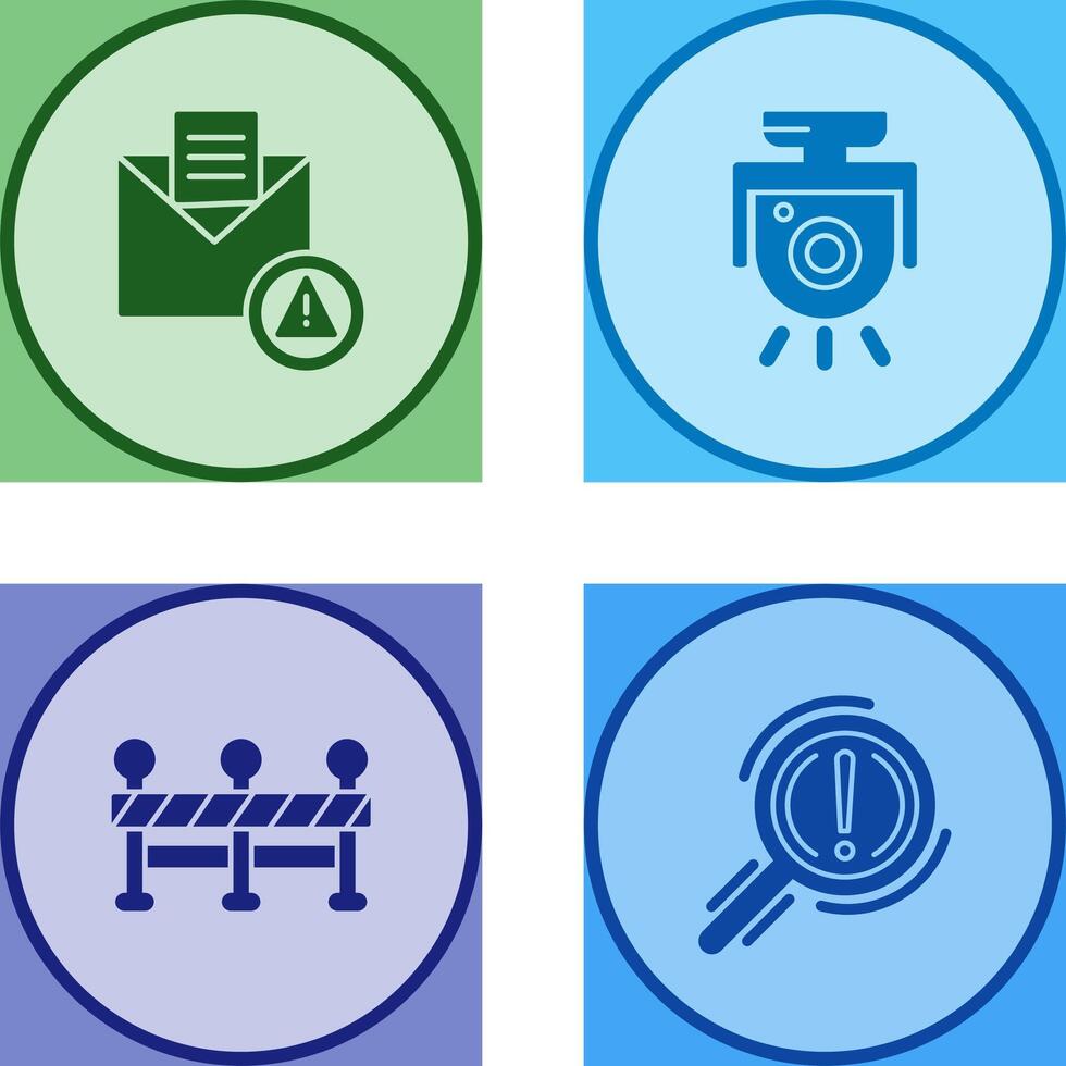 Spam and Security Camera Icon vector