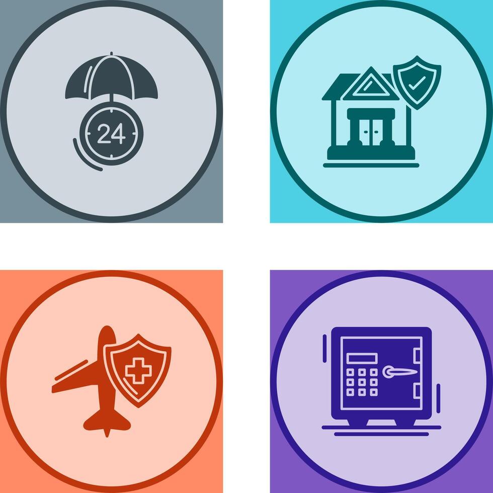 Protection and House Icon vector