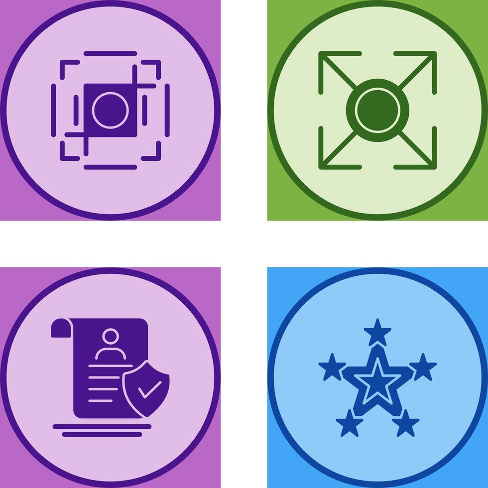 crop and expand Icon vector