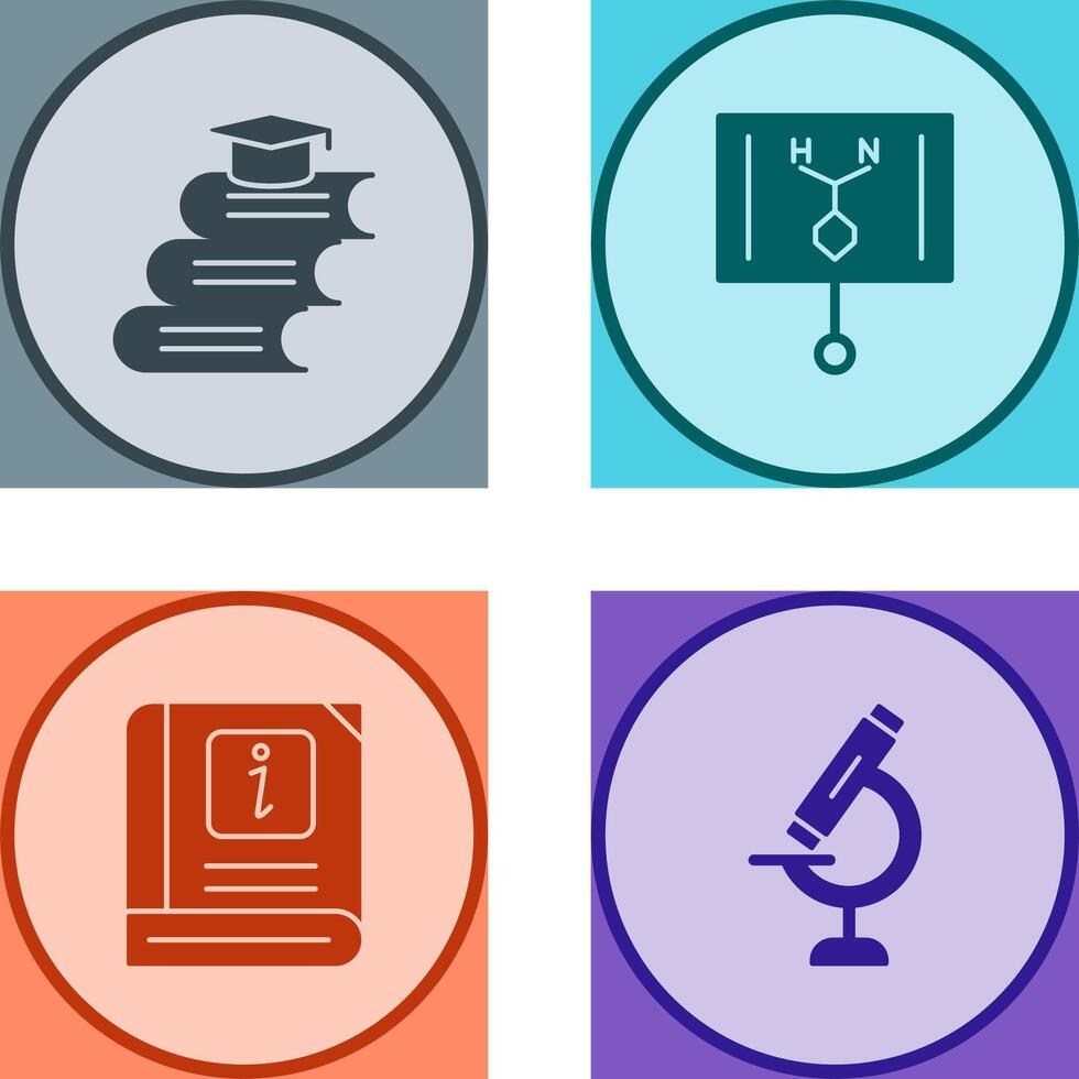 Books and Formula Icon vector