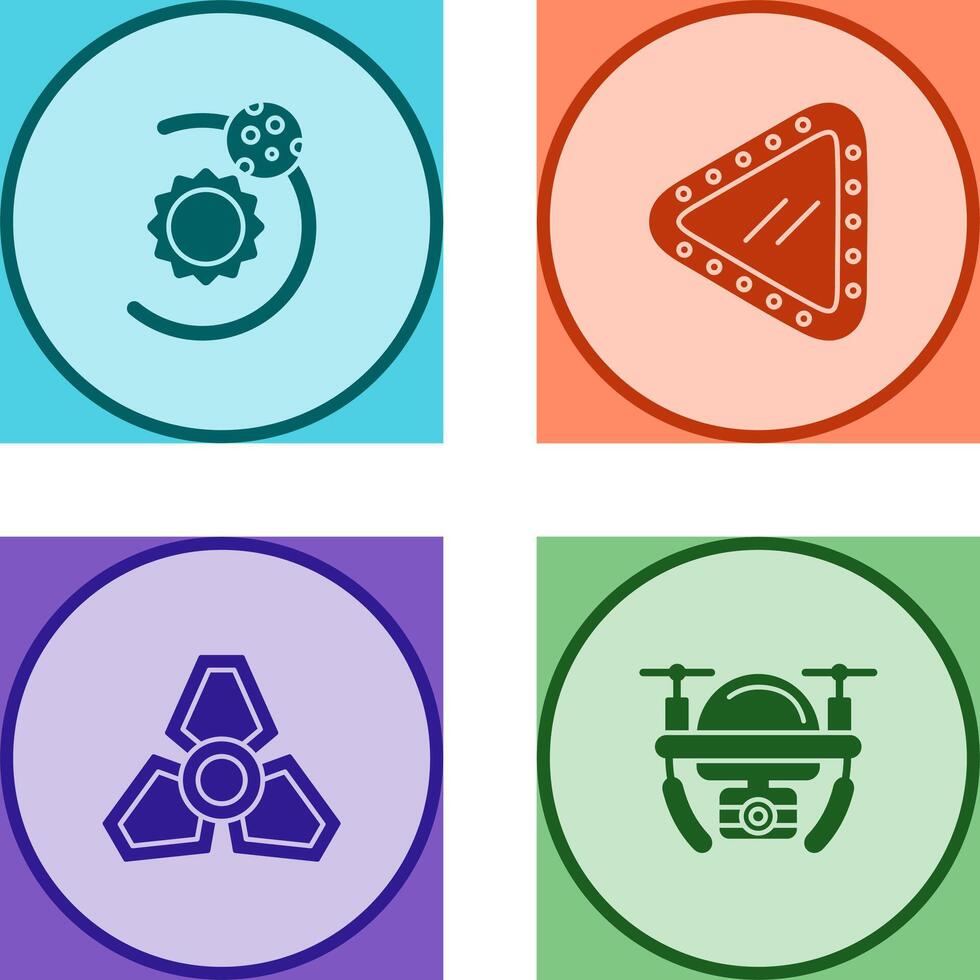 orbit and porthole Icon vector