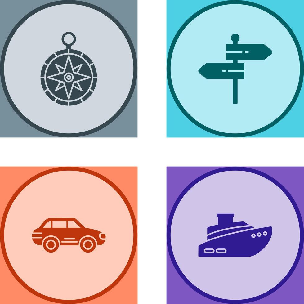 Compass and Direction Icon vector