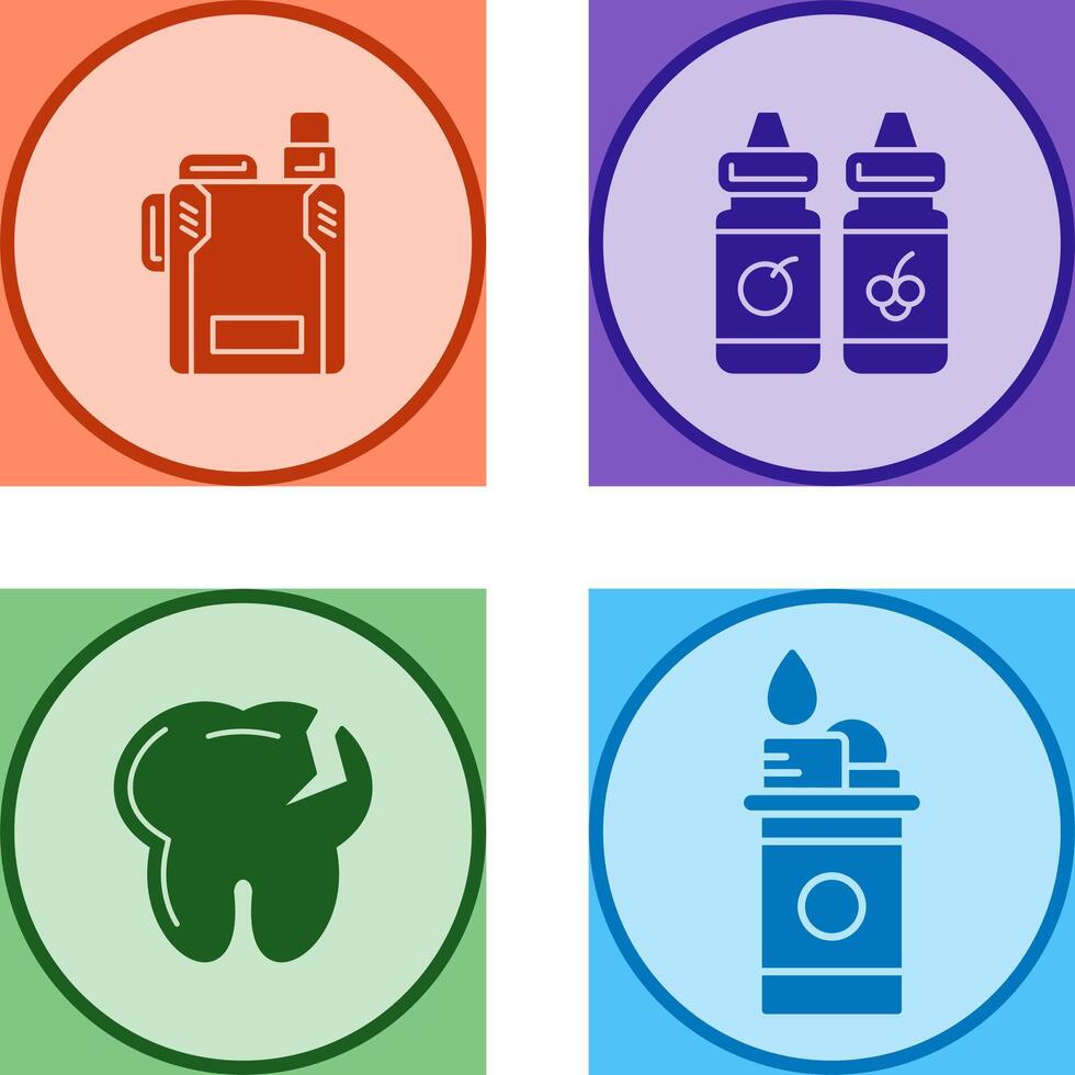Vape and Vape Liquid Icon vector