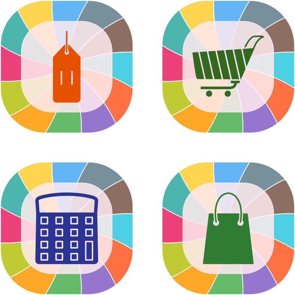 deals and shopping cart Icon vector