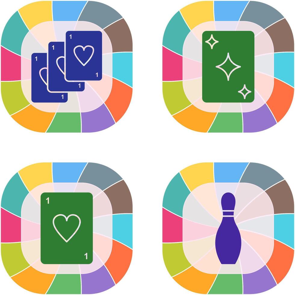 Deck of Card and Card Icon vector