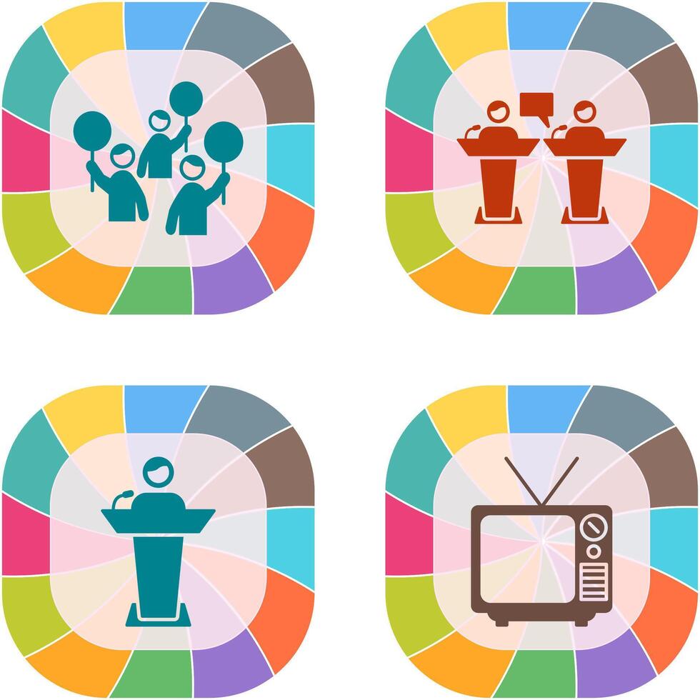 Protest and Debate Icon vector