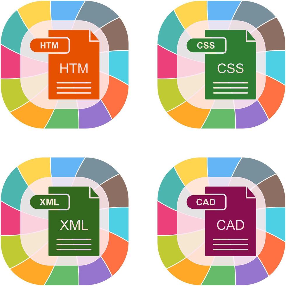 HTM and CSS Icon vector