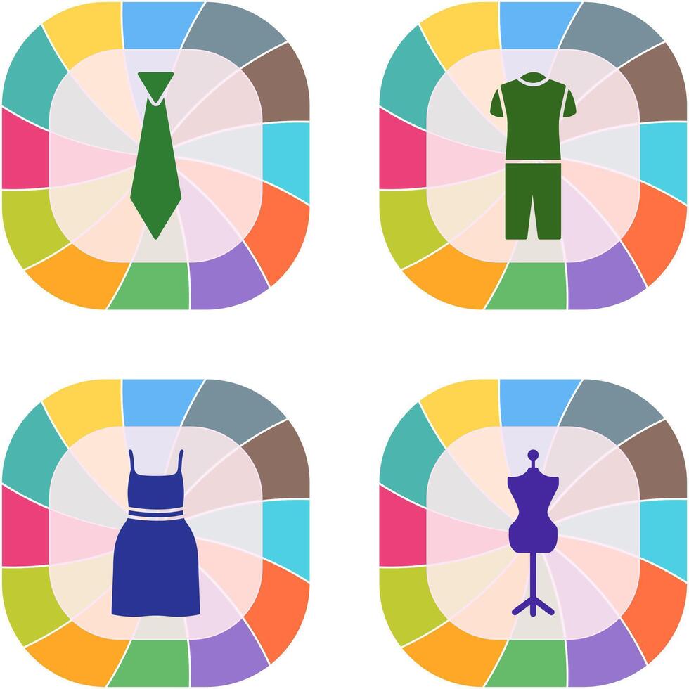 Tie and Pyjamas Icon vector