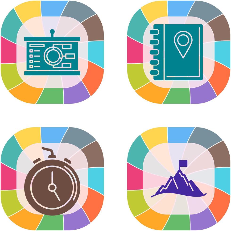 Presentation and Address Icon vector